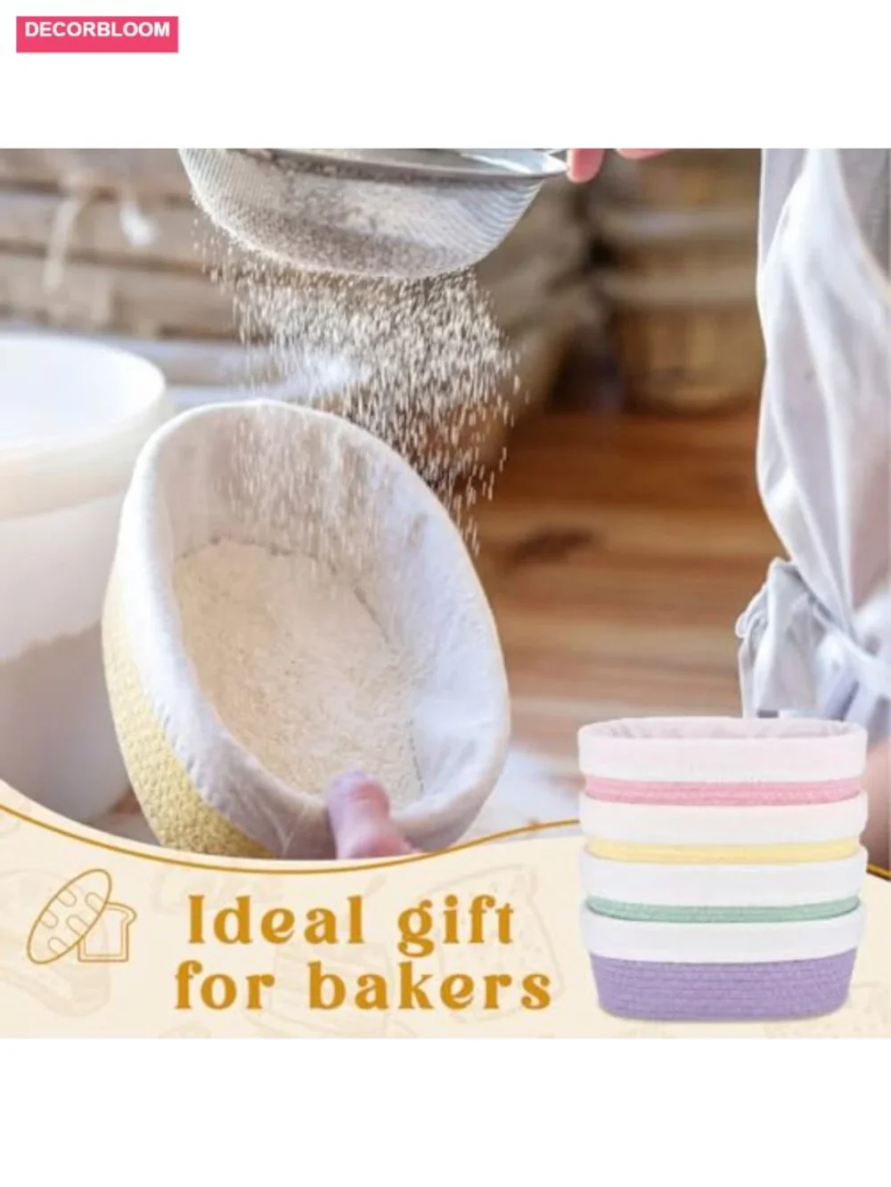 Bread Proofing Basket Set 10
